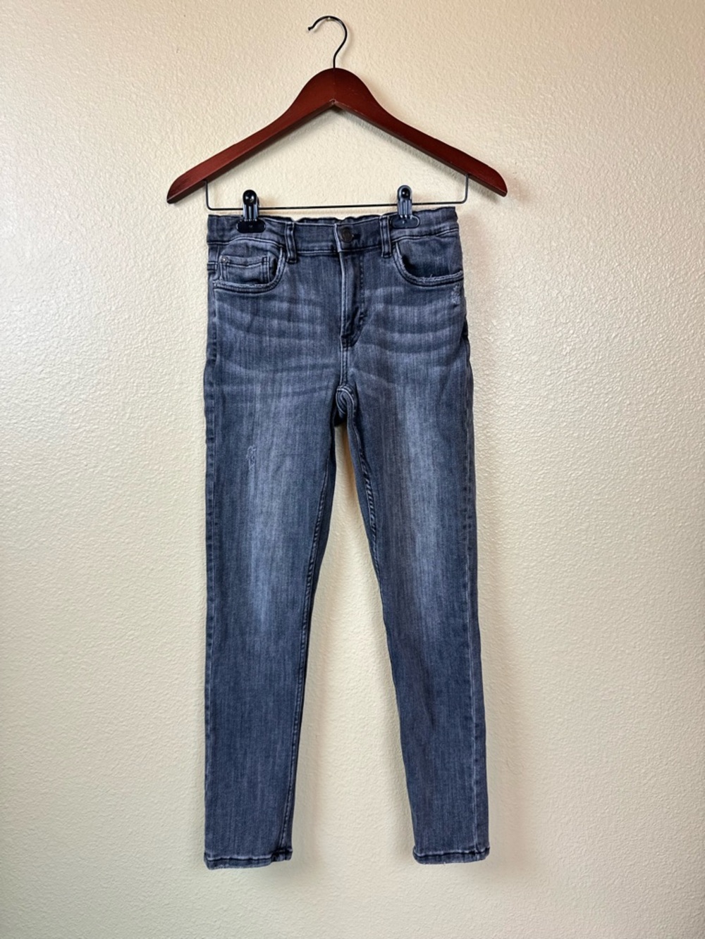 Zara Girls 13-14 yrs Jeans Slim High-Rise Dark Gray Jeans Stretch School
